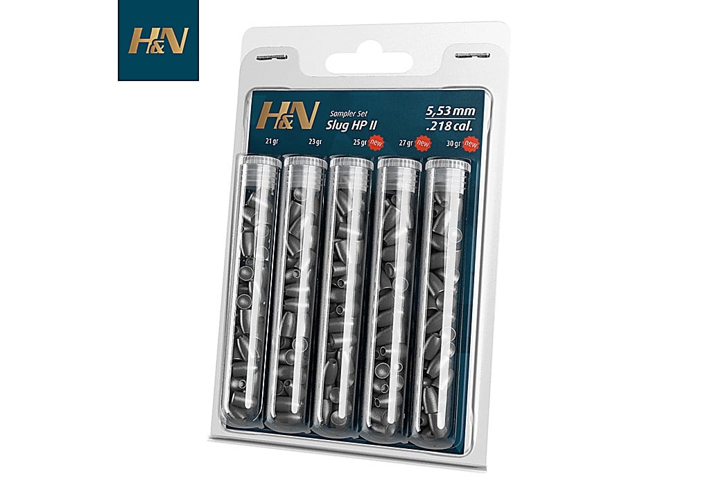 Munitions H&N Sport Slug HP II Sampler Set 5.53mm (.218) 150Pcs