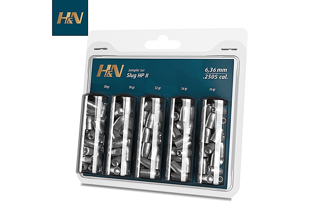 Chumbo H&N Sport Slug HP II Sampler Set 6.35mm (.250) 200Pcs