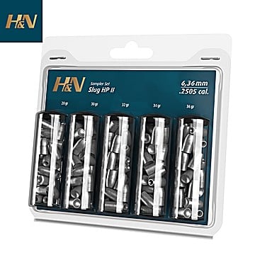 Munitions H&N Sport Slug HP II Sampler Set 6.35mm (.250) 200Pcs