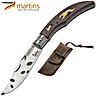 Pocket Knife Ellegance Nature Greyhound And Hare Martins 8cm (Leather Pouch)