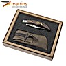 Pocket Knife Ellegance Nature Greyhound And Hare Martins 8cm (Leather Pouch)