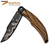 Couteau Aventure Tout-terrain Martins Ellegance Premium Titane 9.8cm (Étui en Bois)