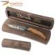 Offroad Adventure Pocket Knife Martins Ellegance Premium Titanium 9.8cm (Wood Box)