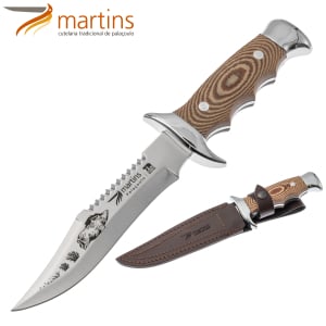 Martins Bushcraft Knife M Micarta 15.7cm Wild Boar Brown