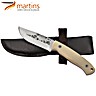 Couteau à Éplucher Martins Nature 9cm Canva Sanglier (Pochette en Cuir)