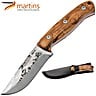 Martins Nature Skinning Knife 9cm Olive Wild Boar (Leather Pouch)