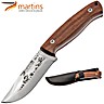 Cuchillo para Desollar Martins Nature 9cm Bubinga Jabalí (Bolsa de Cuero)
