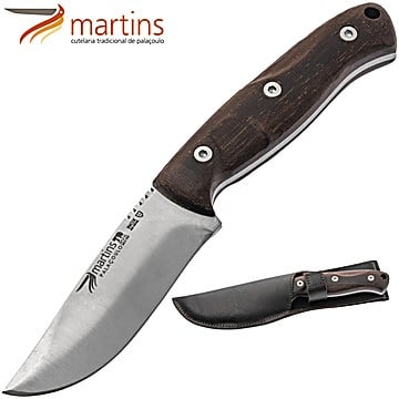 Faca de Esfolar Martins Nature 9cm Pau Santo Javali (Bolsa em Pele)