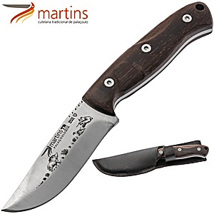 Couteau à Éplucher Martins Nature 9cm Pau Santo Sanglier (Pochette en Cuir)