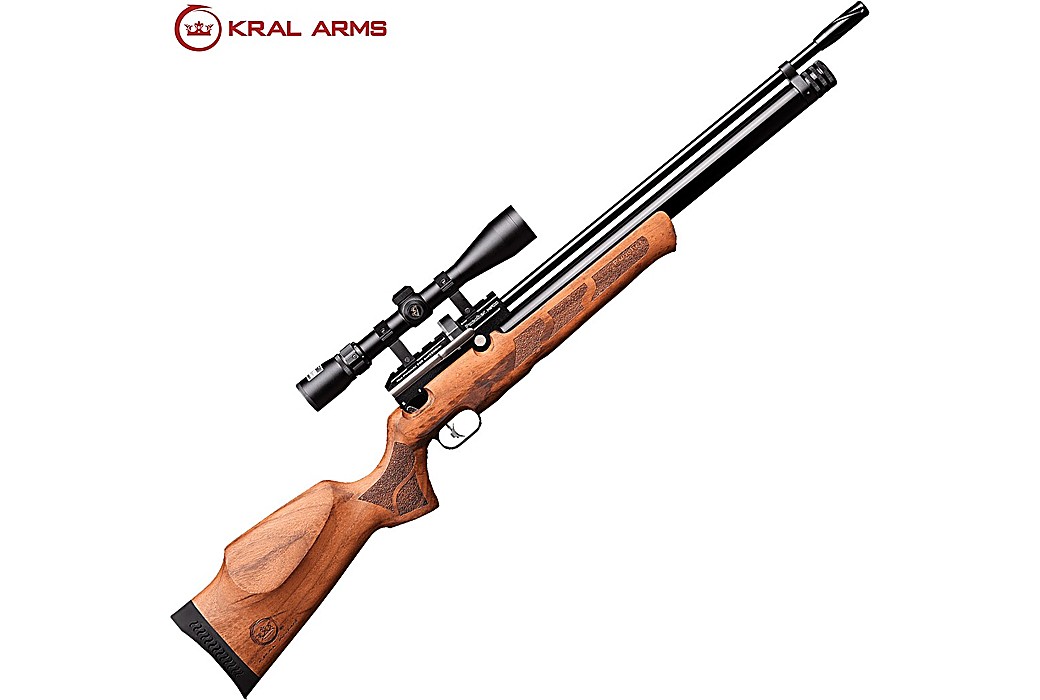 PCP Air Rifle Kral Arms Puncher Mega Walnut