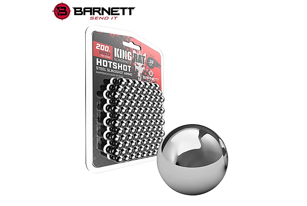 Barnett King Rat Hotshot Steel Slingshot Ammo 9.5mm (.38) 200pcs