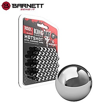 Bolas de Acero Hotshot para Tirachinas Barnett King Rat 9.5mm (.38) 100pcs
