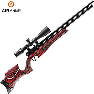 Carabina PCP Air Arms S510 Ultimate Sporter XS Xtra Laminado Vermelho