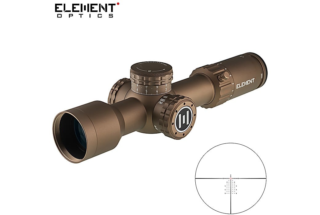 Lunette De Tir Element Optics Theos 2-10x42 FFP MRAD MPR-1D FDE