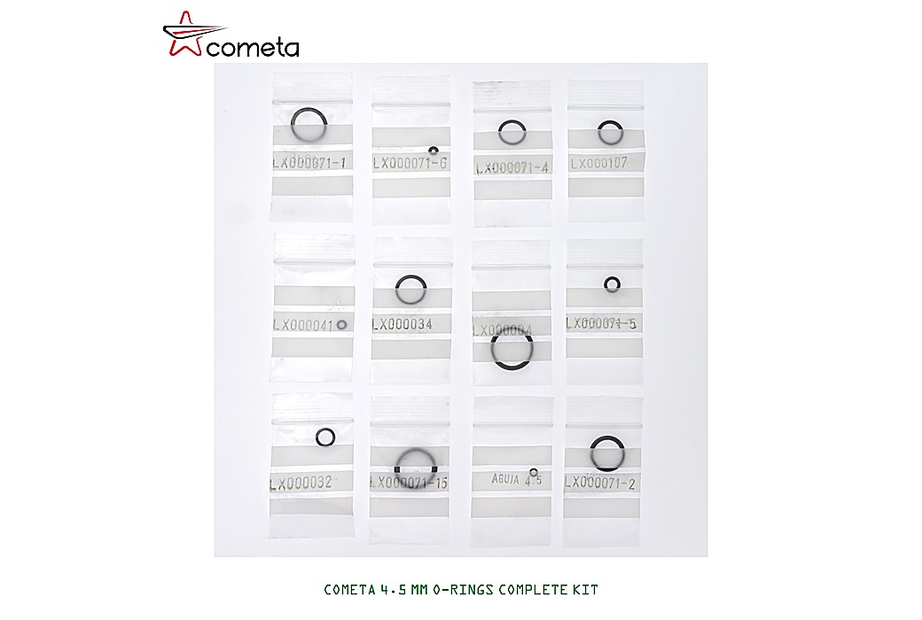Kit de O-Rings Completo Cometa 4.5mm