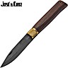 José da Cruz Large Luxurious Pocket Knife Merendeira Pau Ferro 8.5cm Large Lock Metal Tube Black