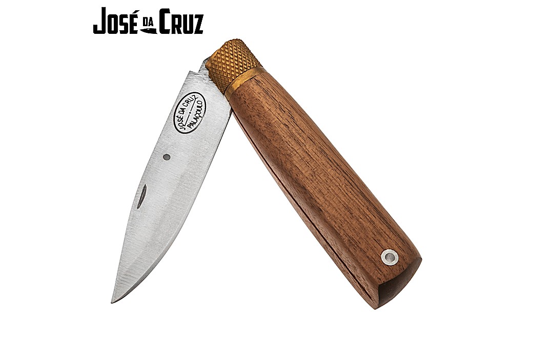 José da Cruz Large Pocket Knife Merendeira Walnut 8.5cm Large Lock Metal Tube
