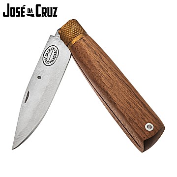 José da Cruz Large Pocket Knife Merendeira Walnut 8.5cm Large Lock Metal Tube