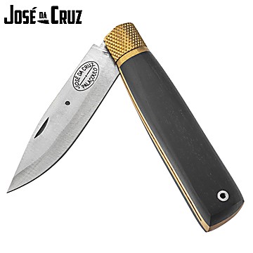 José da Cruz Large Luxurious Pocket Knife Trad 3 Wood 8.5cm Large Lock Metal Tube