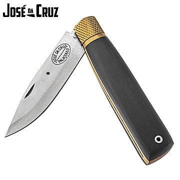 José da Cruz Large Luxurious Pocket Knife Trad 3 Wood 8.5cm Large Lock Metal Tube