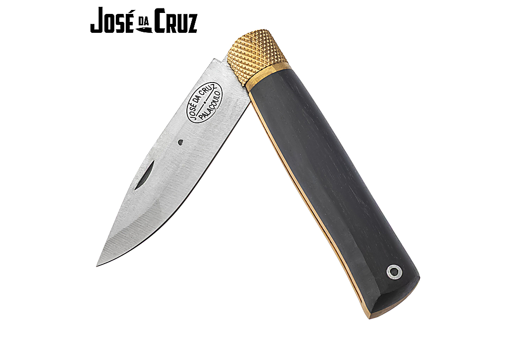 Navalha José da Cruz Luxurious Merendeira 3 Madeiras 8.5cm Grande Bloqueio Tubo Metal