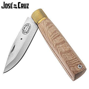 Couteau de Poche José da Cruz Trad Carrasco 8.5cm Grand Blocage Tuyau Métallique Noir