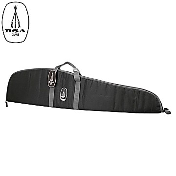 BSA Rifle + Scope Bag Black Grey Knitted Lining 118cm