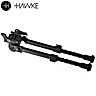 Bipé Hawke Pro Fibra de Carbono 20-28cm (8-11") Notched Lever Lock Tilt Picatinny