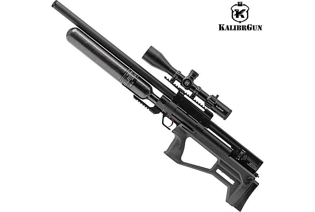 Carabina PCP Bullpup KalibrGun Cricket II Tactical 70 CF Fibra de Carbono