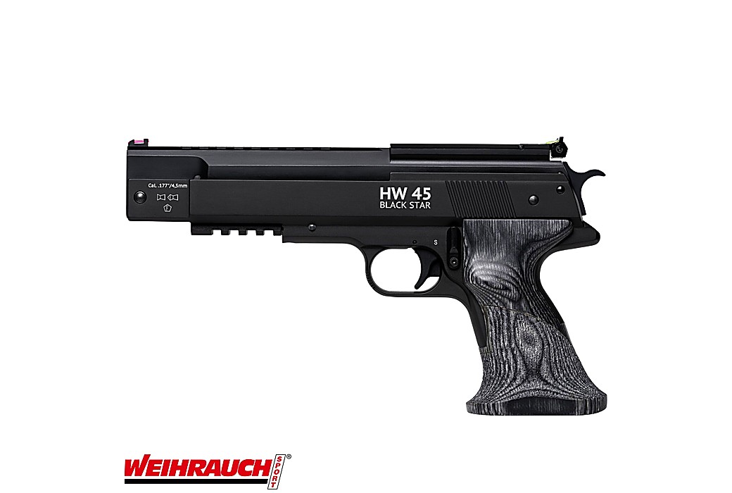 Pistola Weihrauch HW 45 Black Star