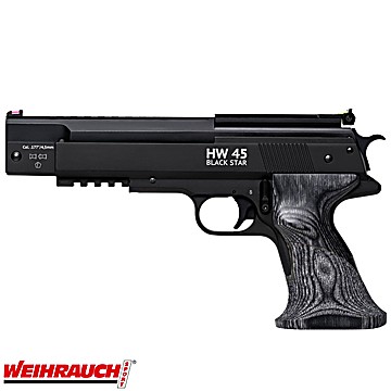Pistola Weihrauch HW 45 Black Star
