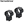 Monturas Vector Optics X-Accu 2Pcs 34mm 9-11mm Dovetail Elevación Ajustable (37.5-43mm)