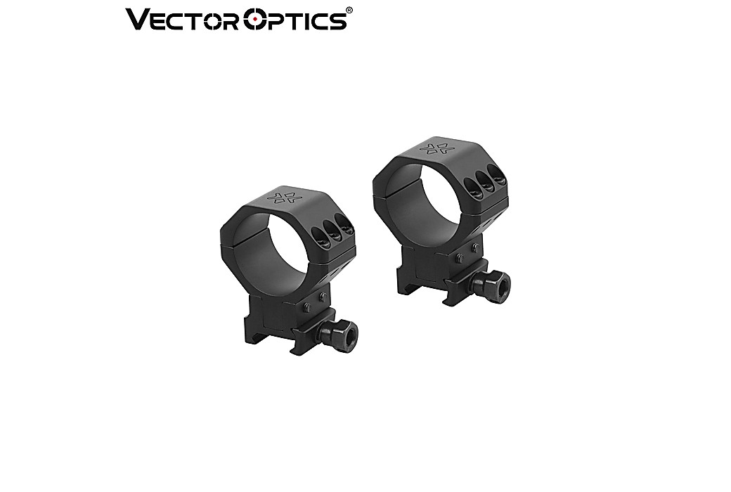 Monturas Vector Optics X-Accu 2Pcs 34mm Weaver/Picatinny Elevación Ajustable (34.5-40.5mm)