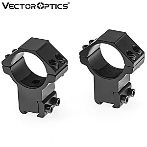 Vector Optics High Mounts 2Pcs 30mm 9-11mm Dovetail Rings