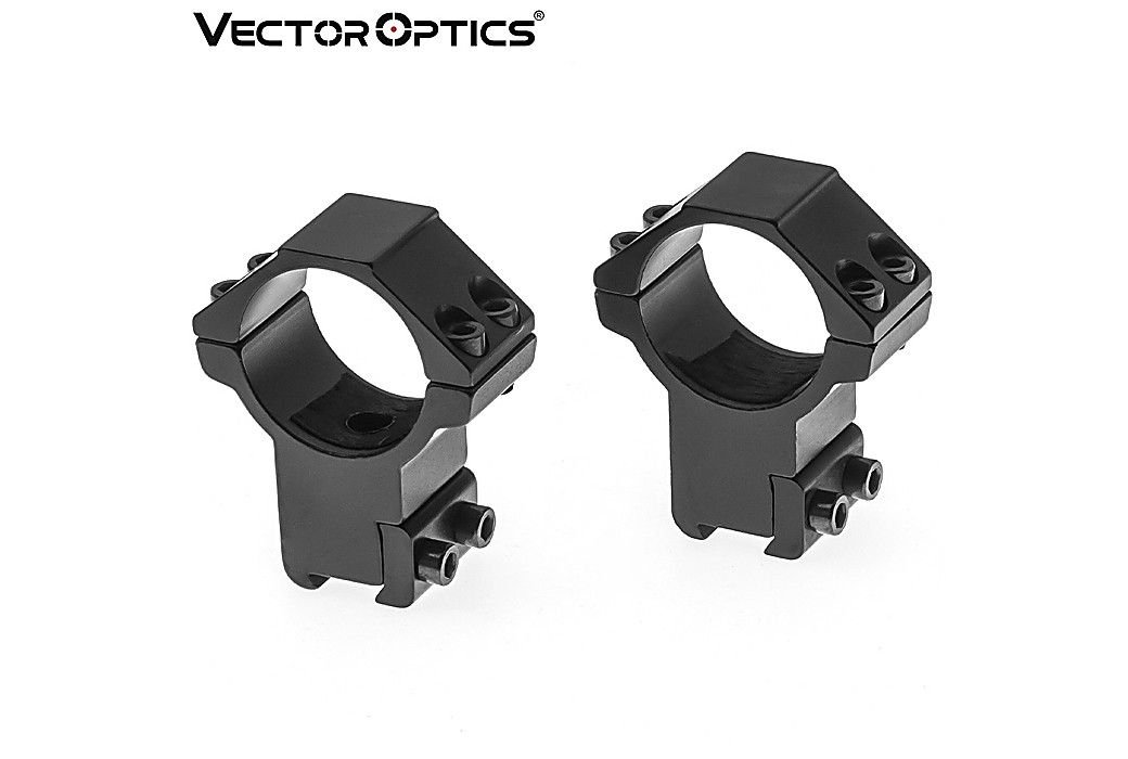Montages Haut Vector Optics 2Pcs 30mm 9-11mm High Dovetail Rings