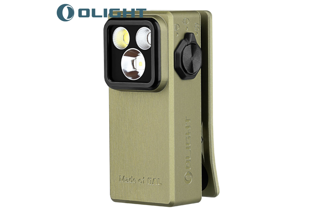 Olight Oclip Ultra Flashlight LED 530 Lumens Clip-On Olive Green
