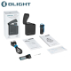 Olight Baton 4 Premium Edition Flashlight LED 1300 Lumens + Wireless Charger Black Blue