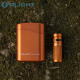 Kit Lanterna Olight Baton 4 Premium Edition LED 1000 Lumens + Carregador Wireless Laranja