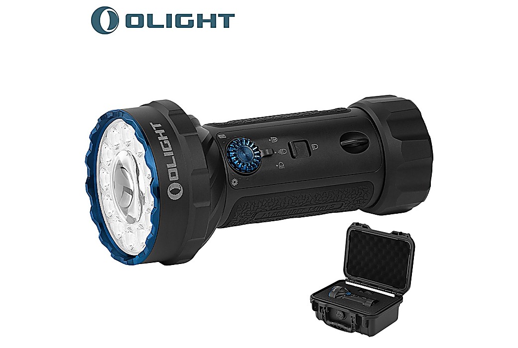 Linterna Olight Marauder Mini 2 LED 10000 Lúmenes Negro + Maleta de Transporte