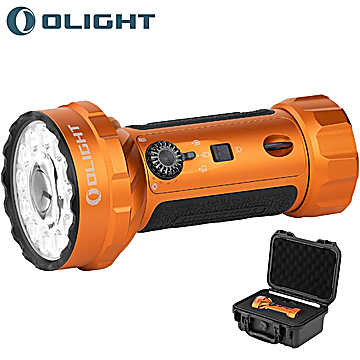 Linterna Olight Marauder Mini 2 LED 10000 Lúmenes Naranja + Maleta de Transporte