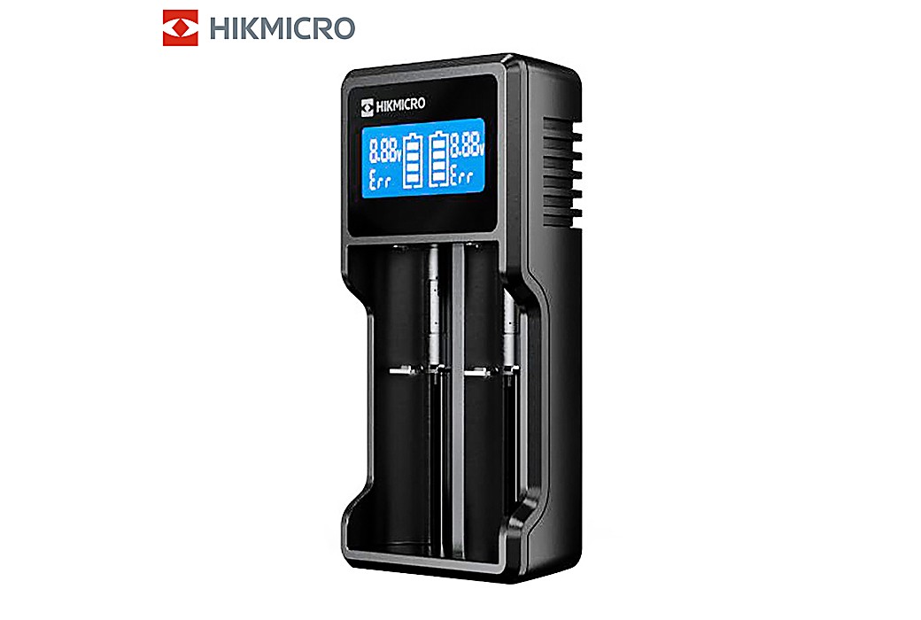 Chargeur Universel 2-Batteries Hikmicro LCD USB-C 21700 | 18650 | RCR123
