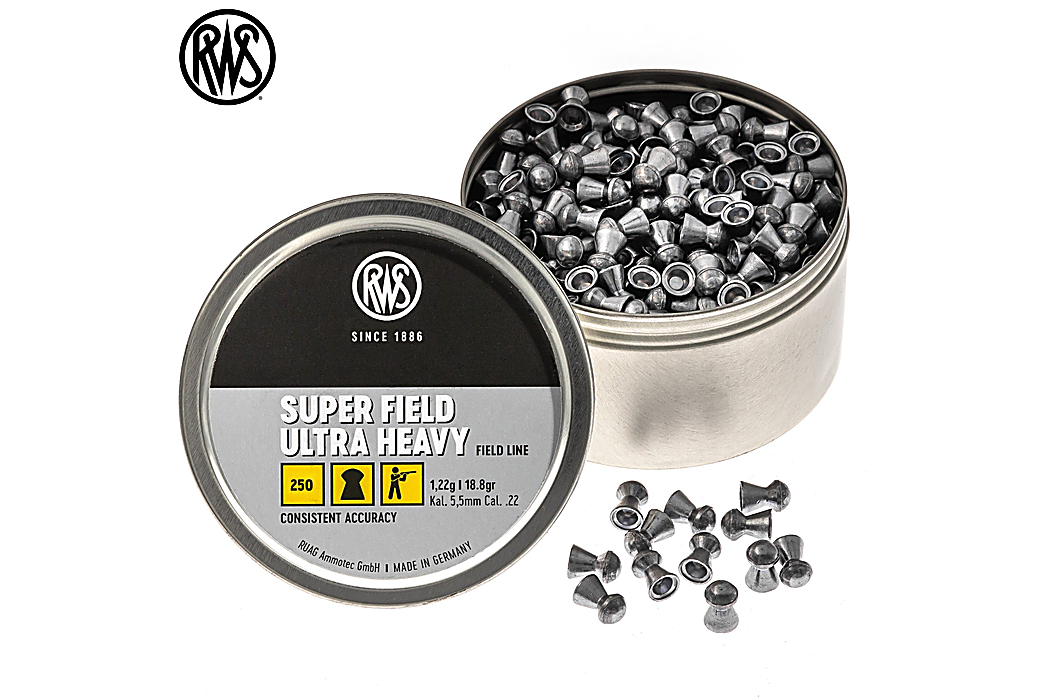 Munitions RWS Super Field Ultra Heavy 5.50mm (.22) 18.8gr 250pcs