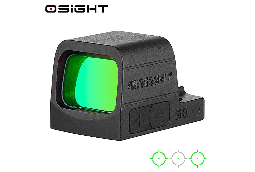 Mira Red Dot Sight Reflex Osight SE GN (2 MOA Dot & 32 MOA Circle) RMSc