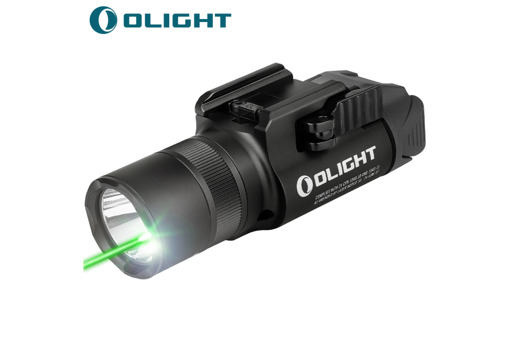 Lampe Olight Baldr Pro R LED 1350 Lumens Laser Vert Picatinny