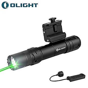 Lampe Tactique Olight Odin GL LED 1500 Lumens Laser Vert Picatinny Torche d'Arme