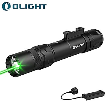 Lanterna Táctica Olight Odin GL M LED 1500 Lumens Laser Verde M-LOK Luz de Arma