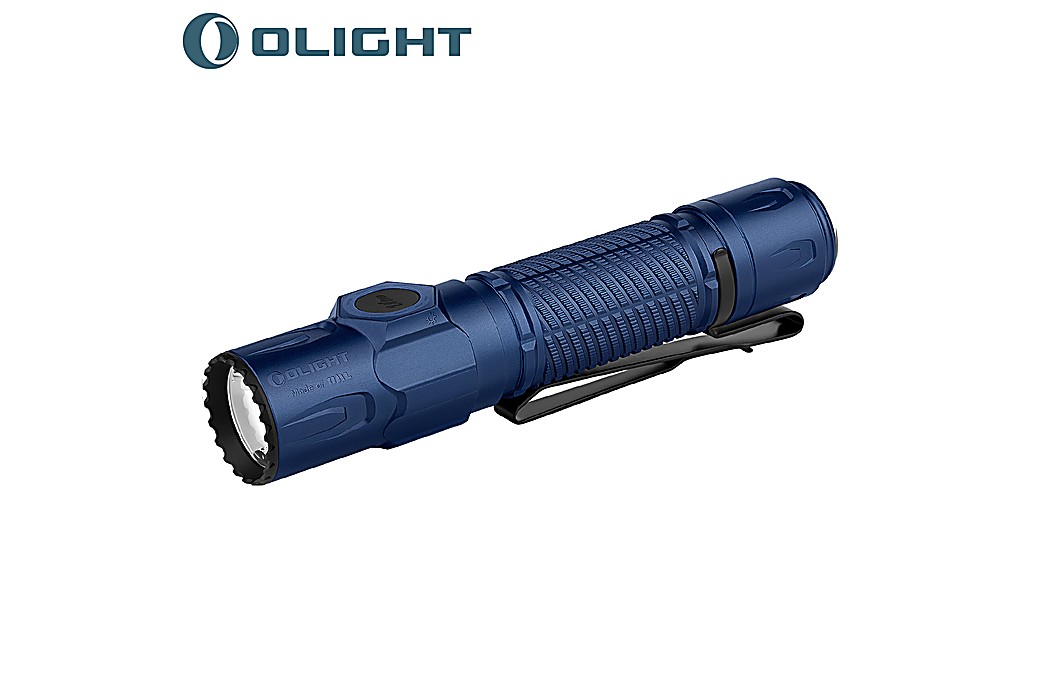 Olight Warrior Ultra Tactical Flashlight LED 2500 Lumens OAL Navy Blue