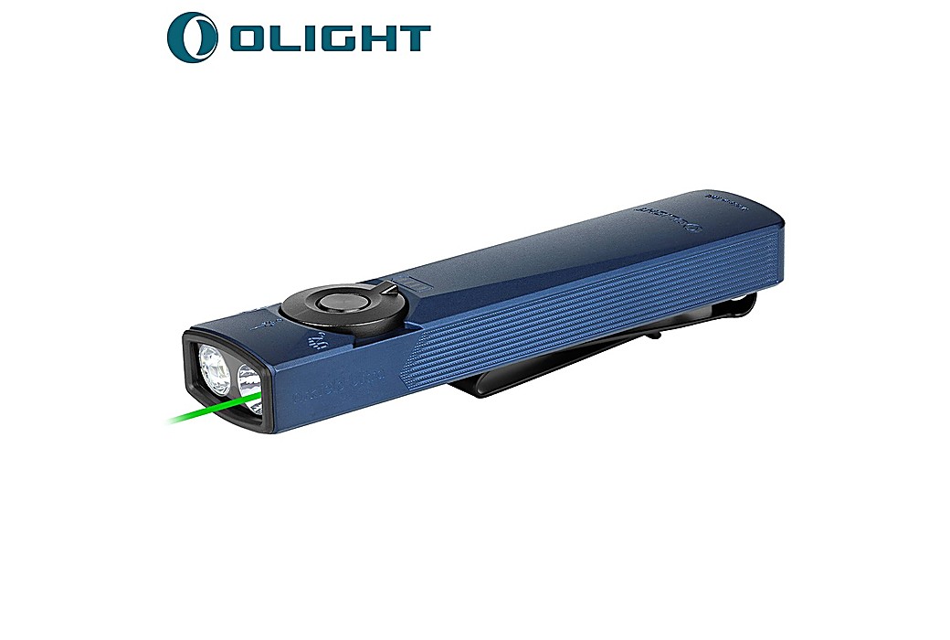 Lanterna Articulada Olight Arkfeld Ultra CW UV LED 1400 Lúmens Azul Marinho