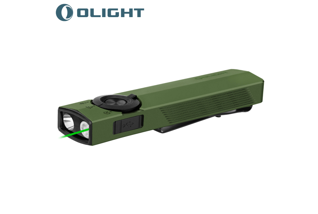 Lampe Articulé Olight ArkPro Torche LED 1500 Lumens UV Vert OD