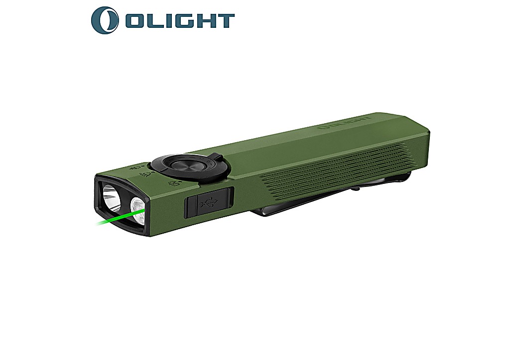 Lampe Articulé Olight ArkPro Torche LED 1500 Lumens UV Vert OD